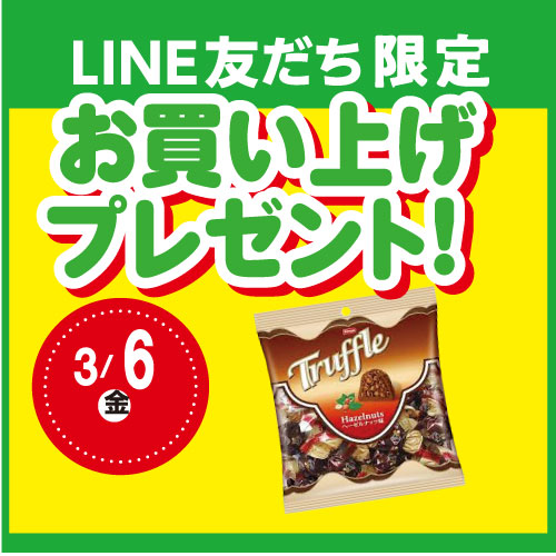 【LINE友だち限定】春の会員感謝セール♪お買上プレゼント