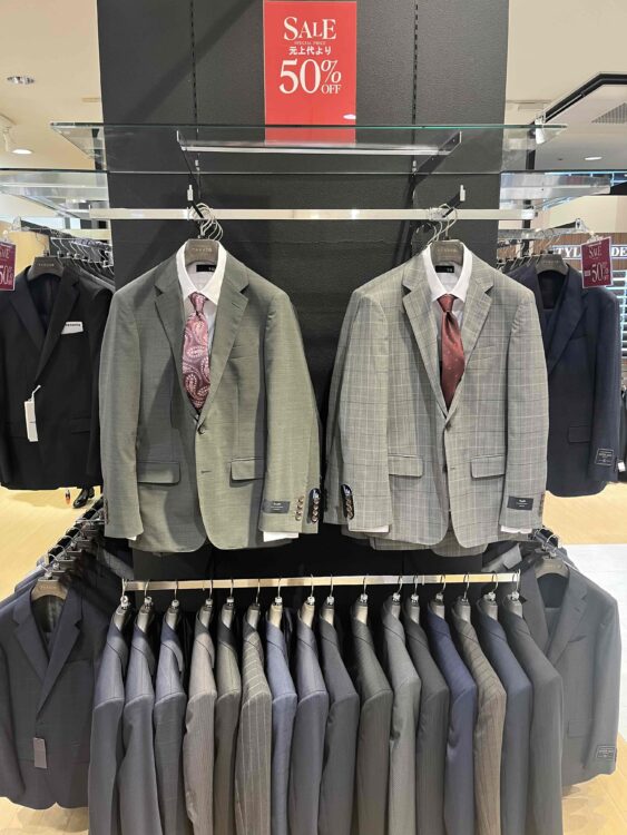 タカキュー スーツMAX50%OFF